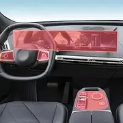 Kaecad Car Interior Film Dashboard Piano Board Shift Center Console Anti-Scratch Transparent TPU Protection Film Accessories，For BMW F99 iX I20 2022-2024 (GPS navigation film)