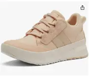 Sorel Women's Out N About III Low Sneaker in White Peach/chalk sz 5 NWB