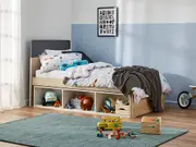 Bingo Bed Frame with Storage - King Single / Charcoal