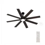 FUFU&GAGA 72.7 in. Integrated LED Indoor/Outdoor Ceiling Fan with Light & Remote