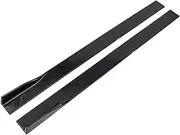 Universal 2m/2.2m Car Side Skirt 6pcs Side Spoiler Splitters Lips Compatible for BMW Compatible for Audi/VW Golf Jetta/Honda/Benz(2m Set)