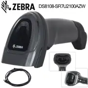 Zebra 1D/2D DS8108-SR00007ZZWW Scanner w/ CBA-U21-S07ZBR Shielded USB Cable LOT