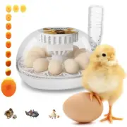 Lreerge Egg Incubator, 12 Eggs Incubator with Automatic Egg Turning, Automati...