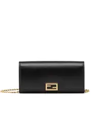 Fendi Continental with Chain in Black