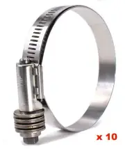 Jolly (10) JC040 Constant Tension Hose Clamps SAE 40 2-1/16" - 3" Repl. CT9440