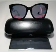 McQ by Alexander McQueen MQ0017SA Black White Red New Women's Sunglasses