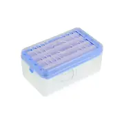 Soap Dish with Drain Multifunctional Soap Cleaning Storage Foaming Box Blue