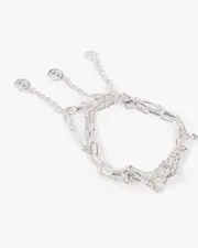 Silver Charm Fine Bracelet Pack