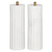 Mason White Marble Salt & Pepper Grinders Kitchen Condiments/Cooking Accessory