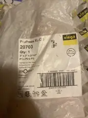20703 Viega Pro Press 3 X 3 X 2 1/2 XL-C Copper Tee