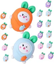 Angoily 20pcs Kawaii Mini Carrot Erasers Tiny Fruit Vegetable Pencil Erasers for Party Favors Classroom Rewards and School Supplies