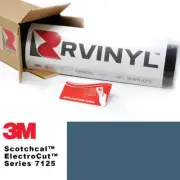 3M 7125 Scotchcal Shadow Blue 177 Vinyl Film Sign Craft Hobby Decal Sheet Roll