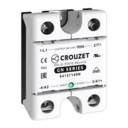 84137140N, CROUZET, Ssr, Gn, Single Phase, Panel Mount, 100A, In 4-32 Vdc