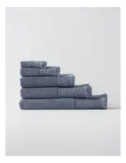 [Linen House] Eden Towel Range in Bluestone