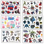 Batman Peppa Pig Tnmt Baymax Art Removable Waterproof Temporary Tattoo Stickers