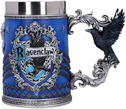 Nemesis Now Harry Potter Ravenclaw Hogwarts House Collectible Tankard, Blue Silver, 15.5cm