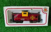 HO Scale Train Bachmann Caboose Red Yellow ATSF - New