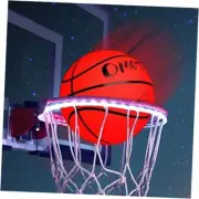Size 7 Glow in The Dark Basketball with LED Light Strip for Basketball Hoop,