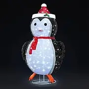 Solight 180cm 3D Penguin Christmas Light LED Strip Lights 8 Flickering Effects Home Outdoor Holiday Party Xmas Decoration