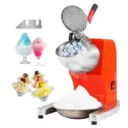 Ice Crushers Machine 220lbs Electric Snow Cone Maker with 4 Blades for Home Use