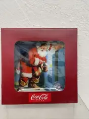 2006 75th Anniversary Coca-Cola Coke Classic Santa Claus w/ Fridge 8" Plate