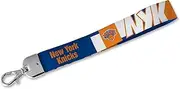 Rico Industries NBA Basketball New York Knicks Wrist Lanyard Key Chain, Cute Wristlet Strap Keychain Holder for Women Men Car Keys ID Badges Card Wallet Phone Camera