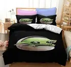 Lovely Baby Yoda Doona Duvet Cover Mandalorian Bedding Set Double Pillowcase