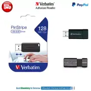 ($0 P&H) Verbatim USB Thumb Drive 128GB Store n Go p/n 49071 Black Capless