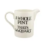 Emma Bridgewater Black Toast Cream Medium Straight Jug