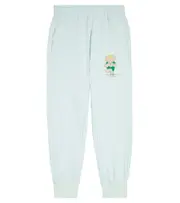 [The Animals Observatory] The Animals Observatory Panther cotton jersey sweatpants Y 12 blue