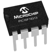 Microchip MICROCONTROLLERS 10Pcs 8bit PIC16F 32MHz 8-Pin PDIP PIC16F18313-I/P