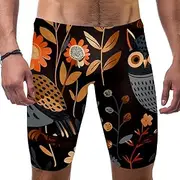 [FNETJXF] Mens Swim Briefs, Swim Briefs for Men, Owl Cartoon