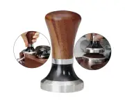 Coffee Tamper Wood Handle Loosely Distributed Pressing for Coffee Machine Diameter 51mm