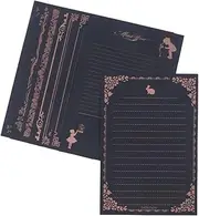 FOYTOKI 8-Piece Vintage Letter Writing Set Paper Back to School Stationery Pack for Office Craft Use