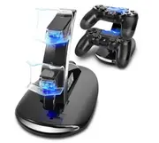 Dual USB Charging Stand for PlayStation 4 (PS4) Controllers – Slim and Pro, Black