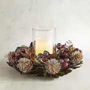 NWT PIER 1 $ 129 PRESERVED JACK FRUIT HURRICANE CANDLE HOLDER