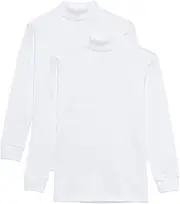 [Channo] Kids Thermal Mid Neck Swan Long Sleeve Plain T-Shirt 2 Pack