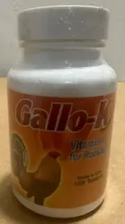 GALLO K - VITAMINS FOR ROOSTERS / GALLOS - Free Shipping!!!