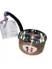 BAUMALU Copper French 5” Diameter Saucepan /Pot With Cast Iron Handle New