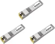 Binxind 3X 10G SFP+ Module 10GbE Copper SFP Modules Optical Port Turn to RJ45 Ethernet Port Gigabit 1000M Transceiver Module