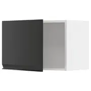 METOD wall cabinet, white/Upplöv matt anthracite, 60x37x40 cm