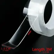 3M / (9.8ft x 0.5ft) Reusable Nano Magic Double-Sided Tape Washable Adhesive Gel