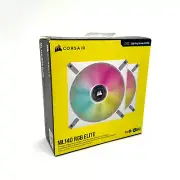 CORSAIR ML140 RGB Elite Fan 140mm with Lighting Node CORE (2-Pack) - White
