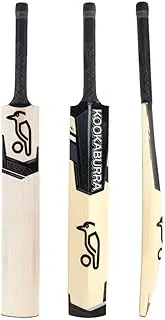 TOSKA Full Size Black Kookaburra Cricket Bat for All Type Tennis Rubber Plastic Ball Cricket Bat (Men Women)