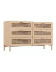 [Casa Decor] Santiago Rattan 6 Chest of Drawers in Oak