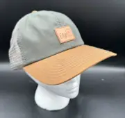 ELGIN USA MADE MEN'S Trucker Cap Hat Hydro Snap Cooling Fabric NWT Green/Brown
