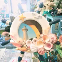 在飛比找蝦皮購物優惠-【SHELL23】天然貝殼DIY材料包🐚海洋風相框~船舵型~