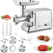 Electric Meat Mincer-Electrical Grinder Machine with Sausage Stuffer and Kibbe M