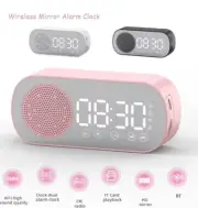 Digital Alarm Clock Wireless Bluetooth Speaker Support TF FM Radio Sound Box Bas