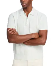 The Men's Store at Bloomingdale's Short Sleeve Zip Polo Shirt - Exclusive